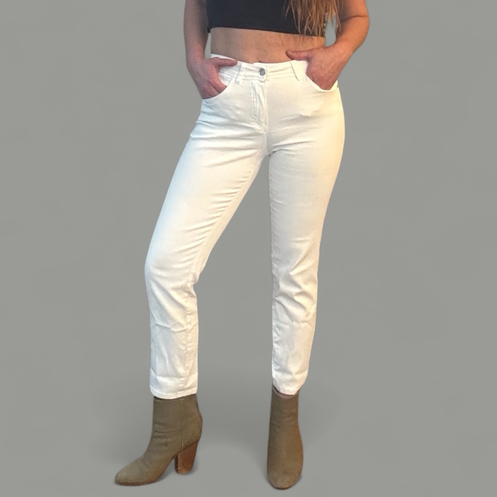 Massimo Dutti White Skinny Jeans